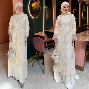 Blash Spesial Amaraa & Virly Dres Wanita Panjang Khusus Butter Busui Friendly Gamis Iner Outer Lepas Pasang