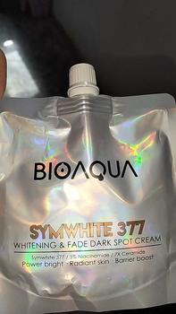 Product Review of 【377 Series】【BPOM】Bioaqua SymWhite 377 Glowing & Fade Dark Spot Cleanser 100g / Toner 120ml / Serum 30ml / Cream 50g / Mask 28ml from j**j 1