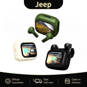 Alat Dengar Bluetooth, Jeep JP EW113, Skrin Sentuh Pintar, Wayarles, Pengurangan Bunyi Aktif, Dalam Telinga, Teknologi Lanjutan, Hayat Bateri Panjang, Kualiti Bunyi Tinggi Audio Earphones Mic Amplifier Headset Wireless