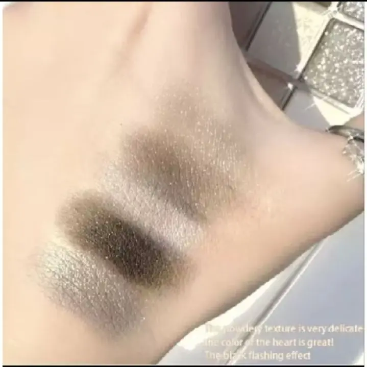 Eyeshadow Blackpunk Palette 9 Warna Matte Pearly Eyeshadow Black Hitam 8