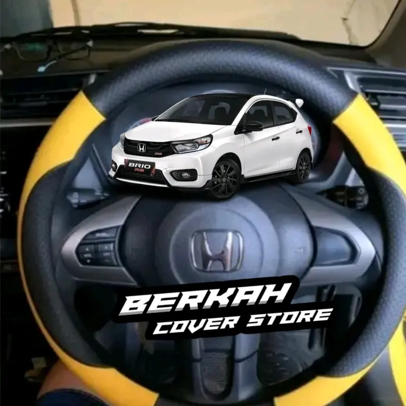sarung stir mobil honda brio premium variasi sabit Car Karet 0