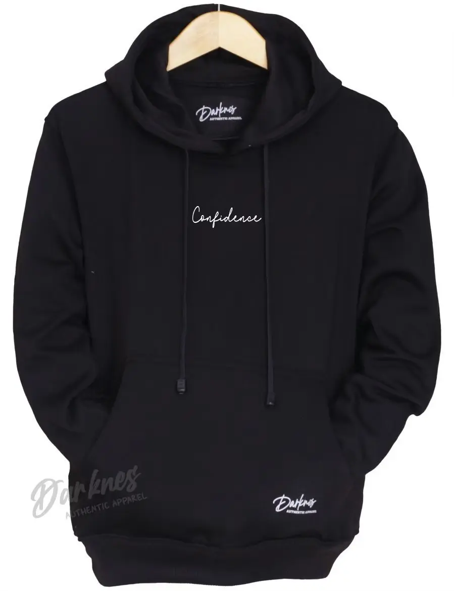 CONFIDENCE JAKET HOODIE ORIGINAL SWETER NEW BRAND Termurah Bahan tebal!! Unisex CEWEK COWOK KATUN FLEECE