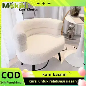 Mokiki Kursi Ruang Ganti Rias Sofa Kafe Restoran Bantalan Empuk Desain Sederhana Nyaman Dekorasi Rumah Serbaguna