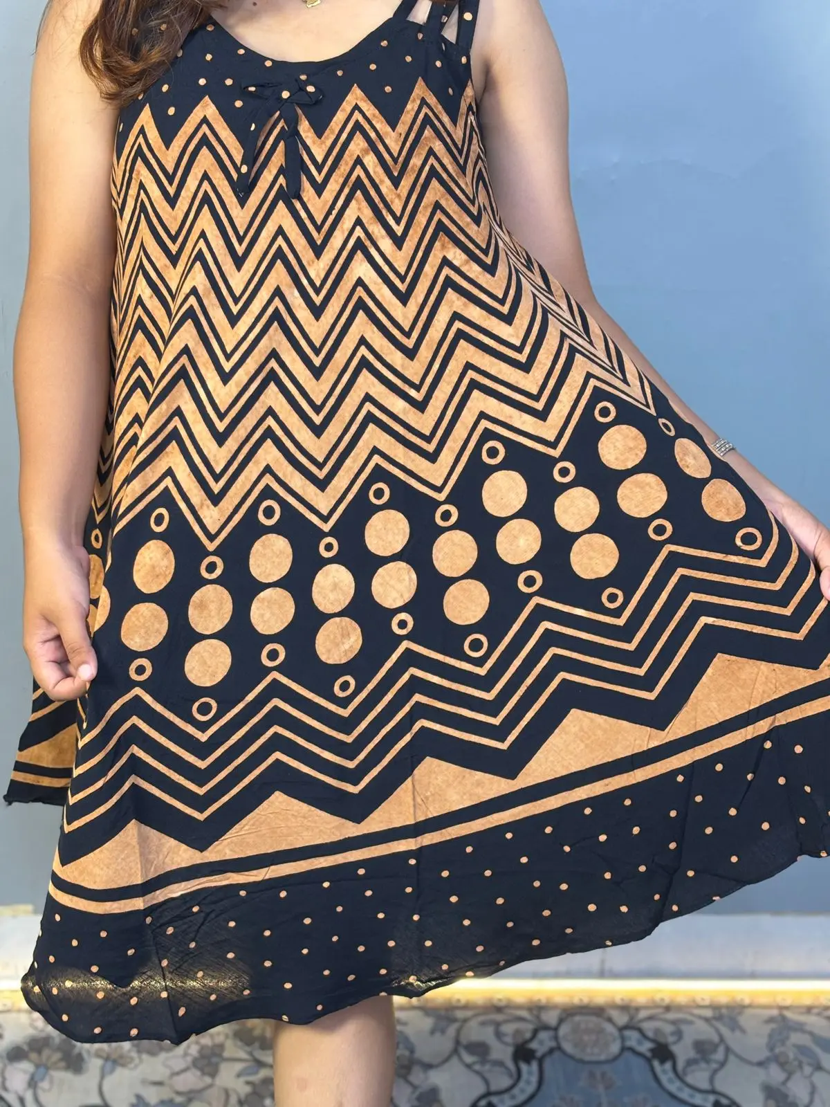RDP Dress Zig zag - Daster Rayon Dress Kensy Ld 110