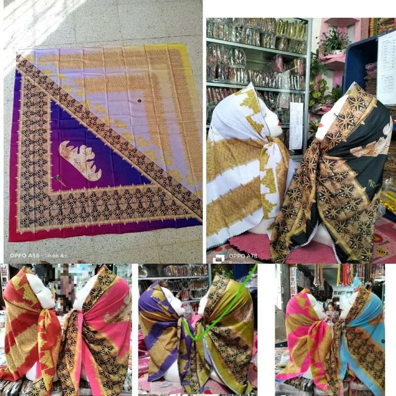 jilbab perinting Tapis Lampung RJ motif A Kerudung 0