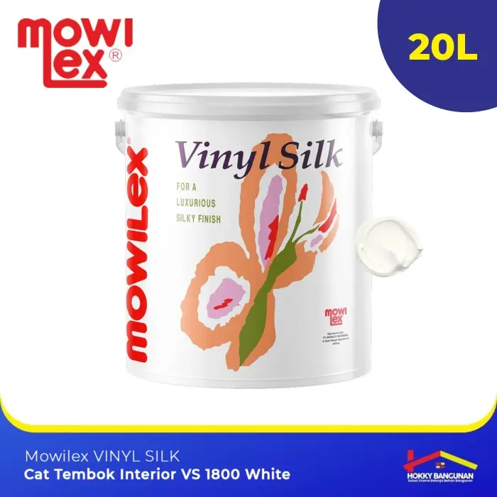Cat Tembok Mowilex Vinyl Silk Interior VS 1800 White 20L