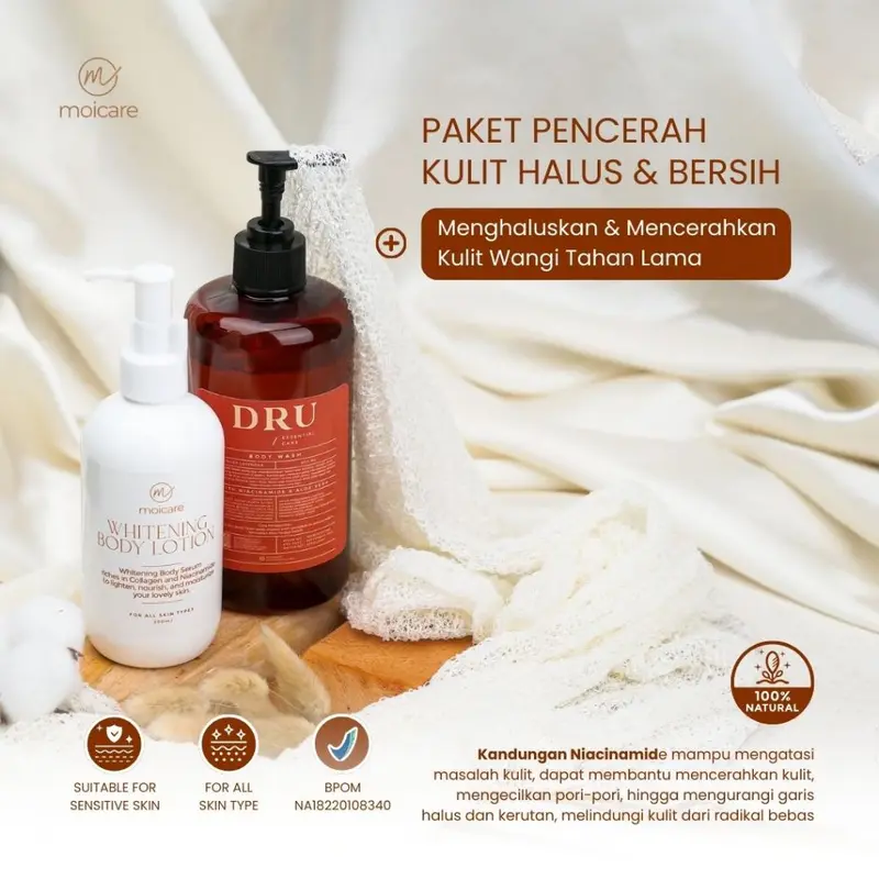Moicare Body Wash Ginger Lavender Body Lotion Brightening Body Serum Bpom 1