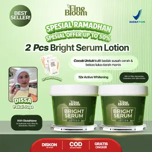 [PAKET BUNDLING] 2 pcs Finebloom Bright Serum Lotion | Body Lotion untuk Mencerahkan dan Melembapkan Tubuh, Tangan & Kaki