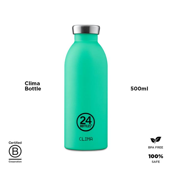 Gambar 24Bottles Clima Bottle, 500ml - Mint dari 24Bottles Indonesia Kota Administrasi Jakarta Selatan Tokopedia