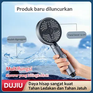 Kepala Pancuran Kamar Mandi Bertekanan Tinggi DUJIU – Kepala Semprotan Besar dengan Tiga Mode Aliran Air (Hujan, Sutra, Jet Terfokus), Pengoperasian Satu Tombol, Bahan Antikarat & Desain Modern, Pemasangan Mudah Tanpa Bantuan Profesional!