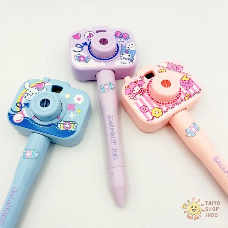 TAIYO Pen Camera Projector Sanrio Mainan Edukasi Kamera Proyektor Pola Gambar Karakter Kartun 8
