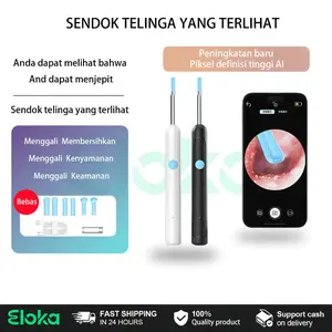 Pembersih telinga visual dengan Wi-Fi dan dapat terhubung ke ponsel Anda. Ear Removal Kuping Korek telinga kamera HD pembersih telinga bayi Perlengkapan pembersih telinga