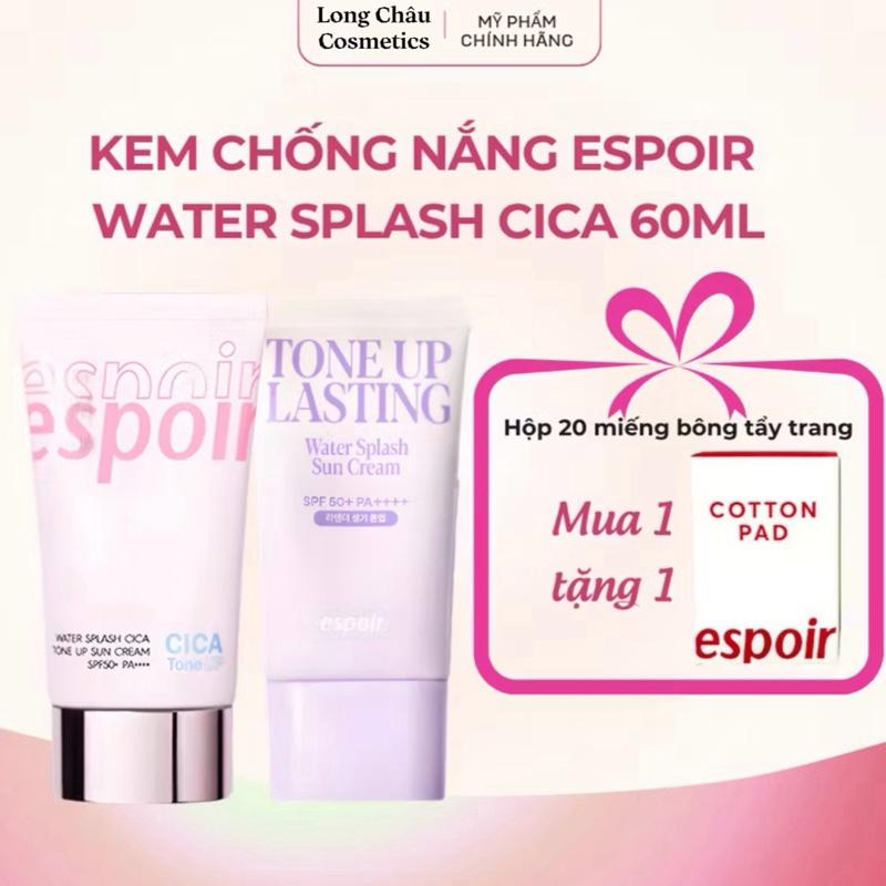 Espoir Kem Chống Nắng Nâng Tone Water Splash Cica Tone Up Sun Cream SPF50+…
