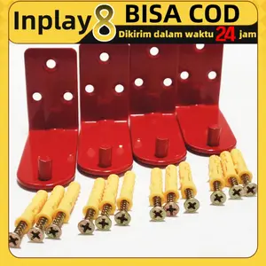 Hanger Tabung Pemadam APAR - Gantungan Tembok APAR 2kg - 9kg - Merah