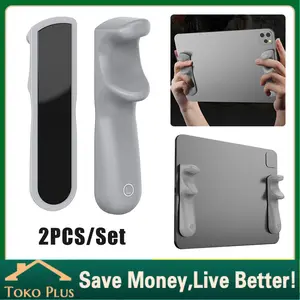 2Pcs Finger Grip Tablet Holder Anti-Slip Silikon Pegangan Ipad Tablet Grip Holder Tablet Bracket Hand Grip Handle For Gamer Ipad - / Multi-finger Handle Silikon Operating Tablet/iPad For Gaming pegangan ipad Tablet Grip