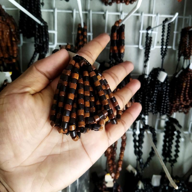 Paket hemat harga per 10pcs gelang kaukah ukuran anak motif marjan dan merica 22 butir 2
