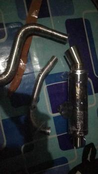Product Review of Knalpot DSL MUFFLER Samlong Vario 125 150 160 inlet 38 45 50 free bracket free laser nama from s**v 1