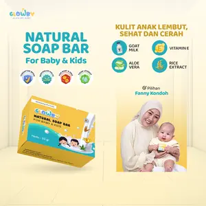 (Glowby) Natural Soap Bar Face and Body Mencerahkan kulit Anak