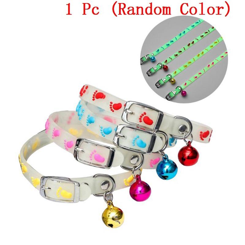 Product Introduction of Pet Glowing puppy Collars with Bells Glow at Night Dogs Cats Necklace Light Luminous Neck Ring Accessories 49