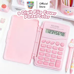 Kalkulator Kecil 8 Digit Tutup Lipat (Flip Cover) Warna Pastel untuk Sekolah & Kantor CA-0912