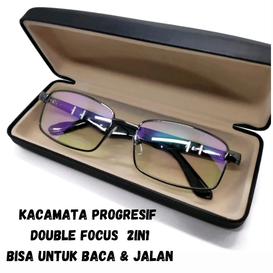 PROMO BELI 1 DAPAT 2 Kacamata Baca dan Jalan Double Focus Anti Radiasi Frame Lentur progresif