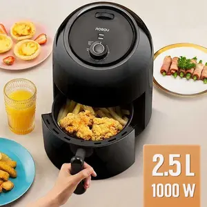 Rosou Air Fryer Mesin Penggoreng Tanpa Minyak 2nd Edition 2.5L OA2 Kapasitas Jumbo 2.5L Teknologi Sirkulasi Udara Suhu 200°C Anti Lengket Praktis untuk Keluarga