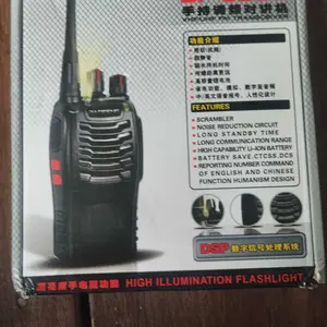 Handy Talky Radio HT BF888s Jarak Jauh 10 KM With Headset/ Walkie Talkie BF 888S Waterproof Portable/ Walky Talky UHF 2 Units LED Charger Earphone/ Antena Radio HT Portable HD