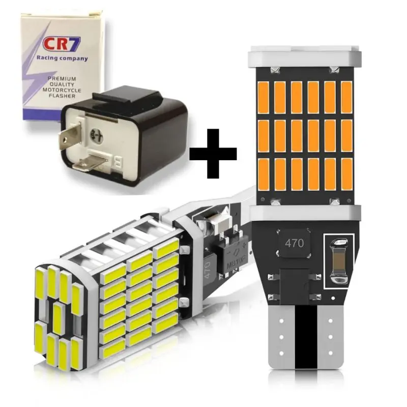 Paket Sein DAJJAL 45 Mata Led T10 / T13 / T15 Super Terang + Flasher CR7 Original Termurah Sen Dajal 0