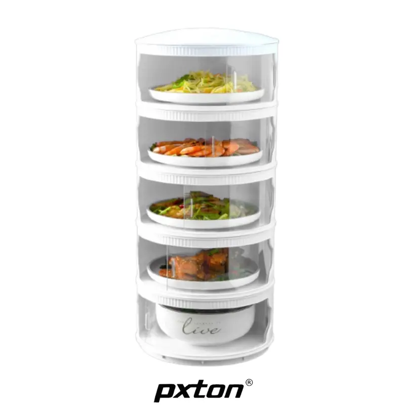 COD - PXTON - Multilayer Rak Plastik Penyimpanan Tempat Makanan / Food storage 4 susun / tudung saji / tudung saji 4 susun / tudung saji 5 susun / rak / tudung saji multifungsi / rak dapur / dapur / perlengkapan rumah / peralatan makan / makanan Diamond 3