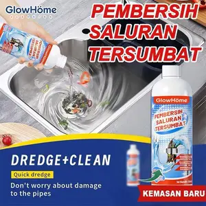BUY 1 GET 1 || Glow Home So Easy Anti Sumbat WC 500gr - Pembersih Saluran Tersumbat Melarutkan Lemak & Kotoran Aman untuk Kamar Mandi & Dapur
