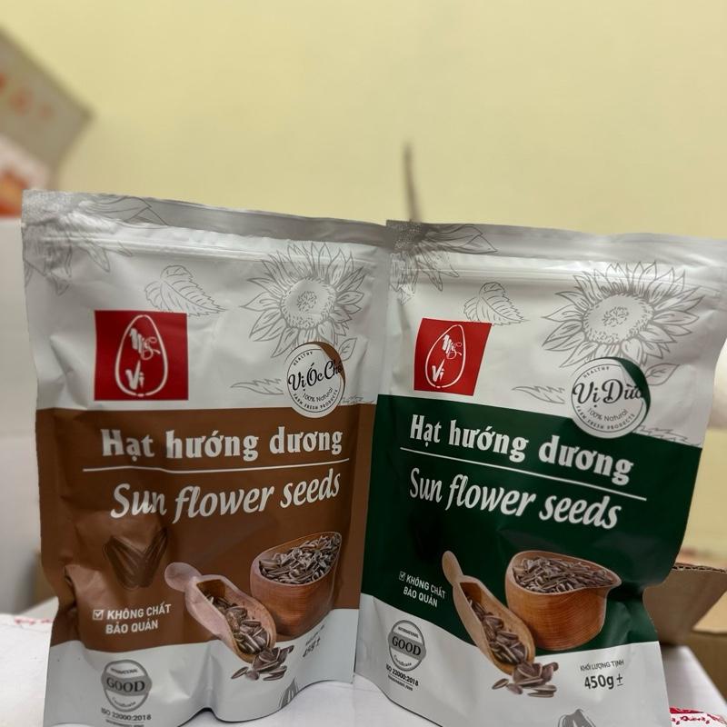 Gói 450g hướng dương Mỹ vị hướng dương tẩm vị sấy ăn liền vị dừa vị hạt óc chó - Túi zip tiện lợi - Đồ ăn vặt hot