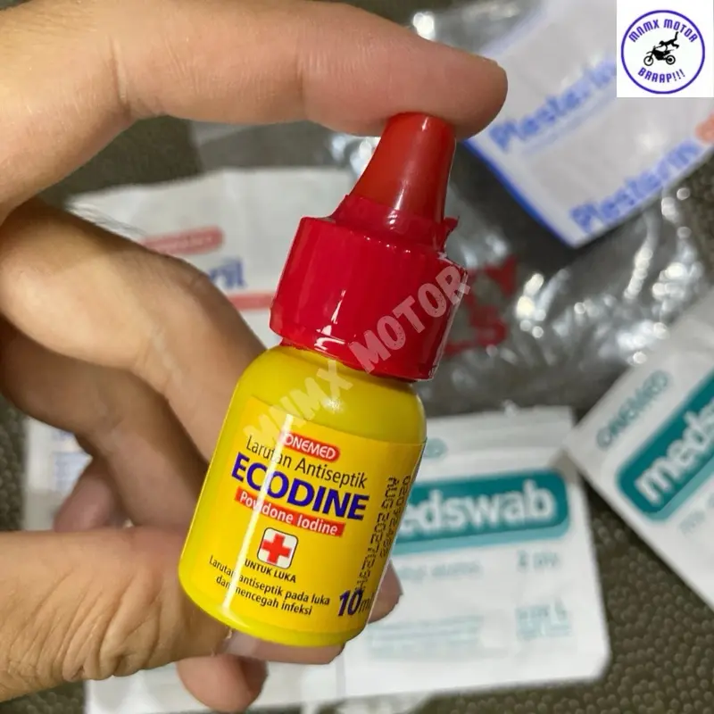 PAKETAN ANTISEPTIK ECODINE 10ML / ANTISEPTIK OBAT LUKA / BETADINE P3K Lengkap OneMed First Aid / Obat Pertolongan Pertama 2