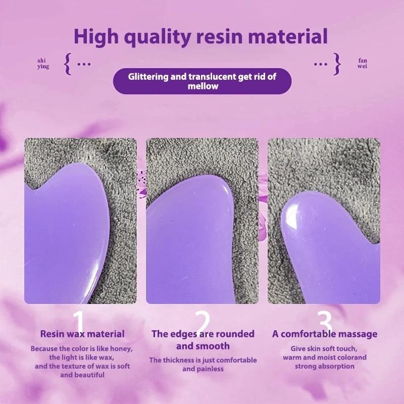 BeMean - Resin Guasha Beauty Gua Sha untuk Kecantikan Wajah - Pengencang, Terapi Wajah 6