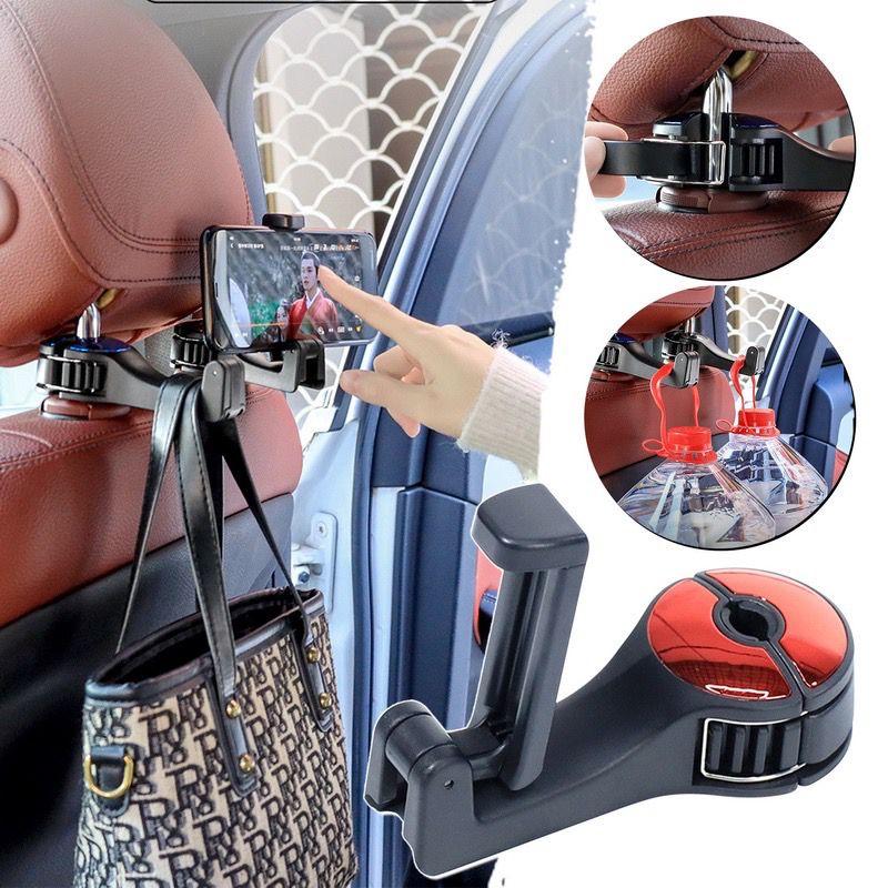 G02 CAR HOLDER HP 2IN1 DI MOBIL CAR HOOK MOBILE PHONE HOLDER / alat gantungan di mobil / Holder mobil L2 0