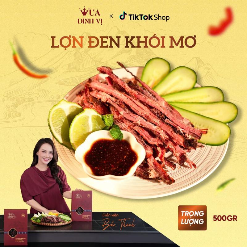  Vua Đỉnh Vị Lợn Đen Khói Mơ 500gr Đồ Ăn Vặt Sấy Khô Đặc Sản Núi Rừng Điện Biên Thơm Ngon Tiện Lợi 