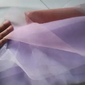 Kain tile kaku polos bahan tille souvenir tulle hampers tule kasar