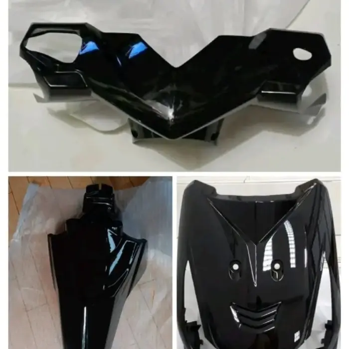 Fullset Cover Body Halus + Striping Beat Karbu Hitam untuk Sepeda Motor Motorcycle 1