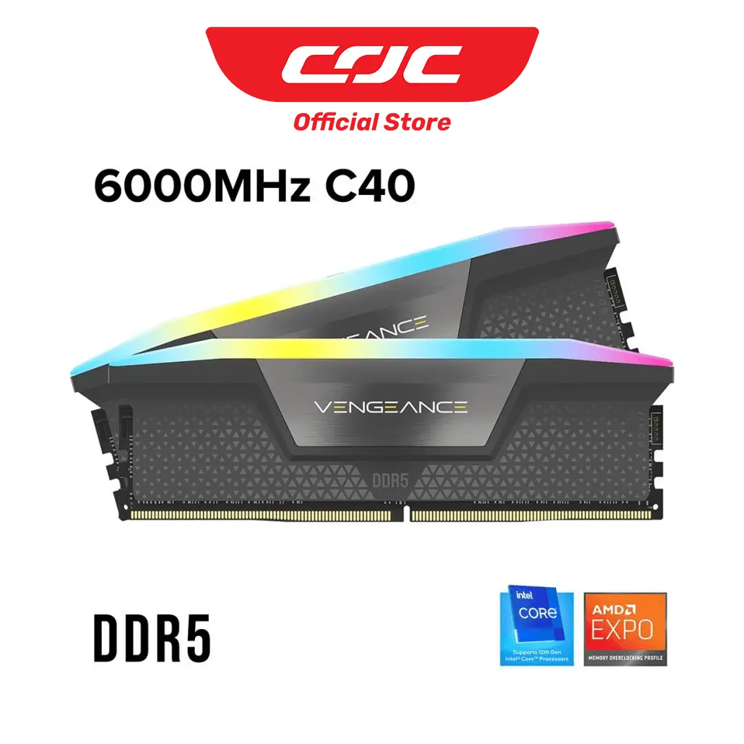 Corsair Vengeance RGB DDR5 6000 Mhz 64GB (2X32GB) C40