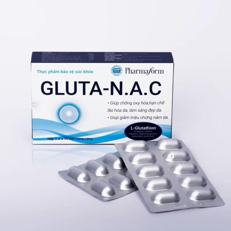 Viên uống glutalac hỗ trợ sáng da chống não hoá giảm nám