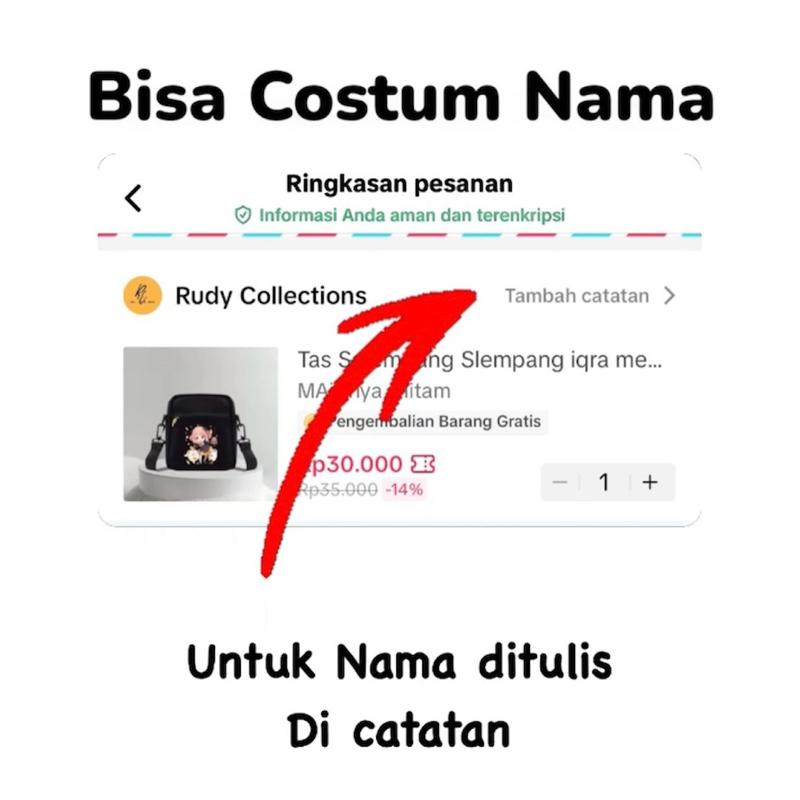 Tas Seelempang Anak Laki Perempuan Untuk Ngaji Alquran Iqro Murah Tas Selempang Anak Lucu Mengaji Tas Selempang Karakter Ngaji Terlaris Murah Berkualitas TK SD SMP 1