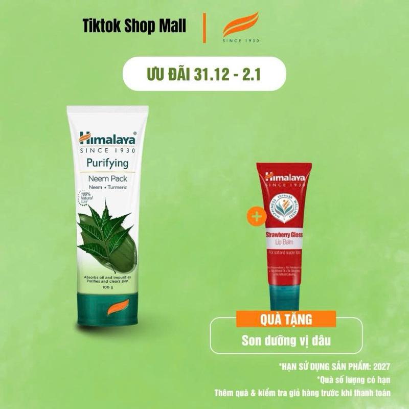  Mặt nạ đất sét Fuller Earth và lá neem Ấn Độ Himalaya 100ml 