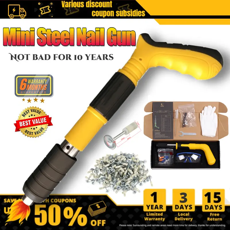 COD Mini Stampset T500 Paku Beton Dan BesiStamset Untuk Kontruksi Ramset Paku BetonLogam