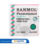 Gambar SANMOL 500 MG STRIP 4 TABLET dari Apotek Kama Farma by GoApotik Kab. Bekasi 2 Tokopedia