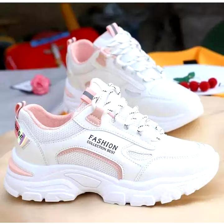 Sepatu Wanita Sneaker Putih terbaru 2025 Korean Style Terbaru 2024 Casual Shoes sport Kasual Cewek sekolah 5