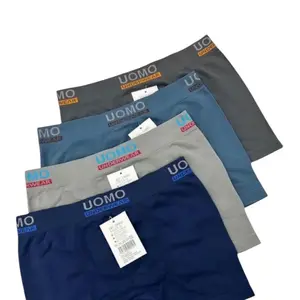 6pcs Boxer UOMO Art s9002 Pria Celana Dalam Segirmpat Super Nyaman Lembut Cowok Dewasa Sport Seamless