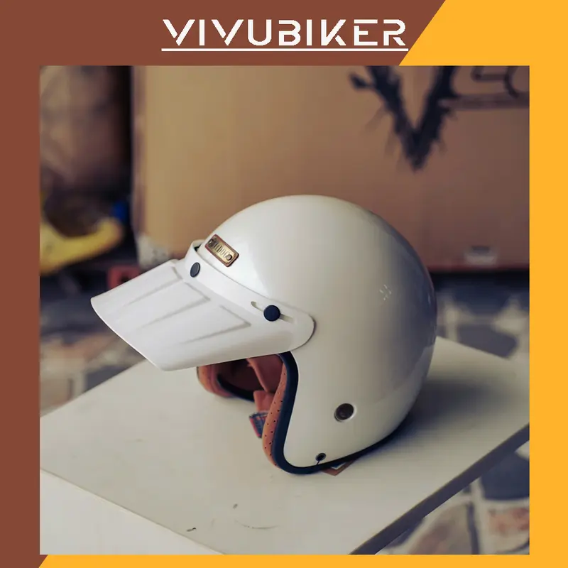 Vành lưỡi trai nhựa Vintage bảng lớn gắn mũ bảo hiểm classic 3