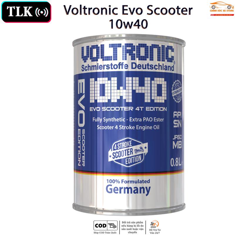 Độc Quyền TLK Dầu Nhớt Dành Cho Xe tay Ga Voltronic Evo Scooter 10w40 - Không Kèm Quà