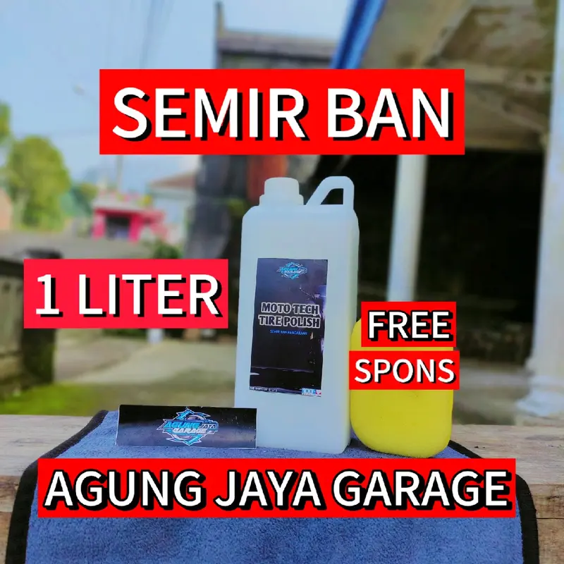 Silikon pengkilap body motor dan mobil, penghitam ban free spons Car 1