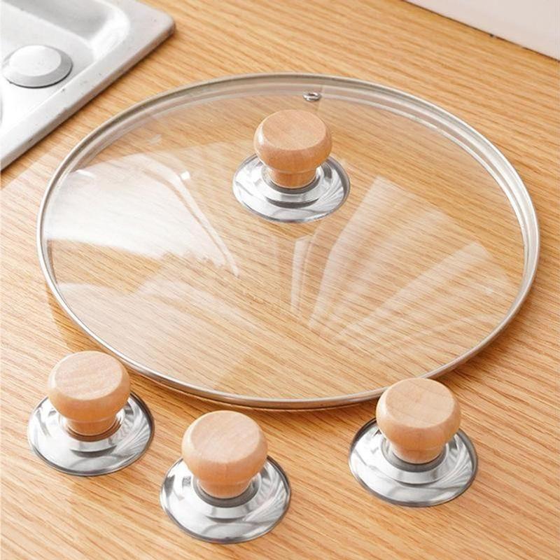 Combo 3 Núm Tay Cầm Thay Thế, Nắp Nồi Chống Bỏng Đa Năng Thay Thế Cho Nắp Vung Xoong Chảo Gỗ Và Inox Chất Liệu Cao Cấp Chịu Nhiệt Độ Cao Và Ma Sát Cao Dễ Lắp Đặt Và Sử Dụng