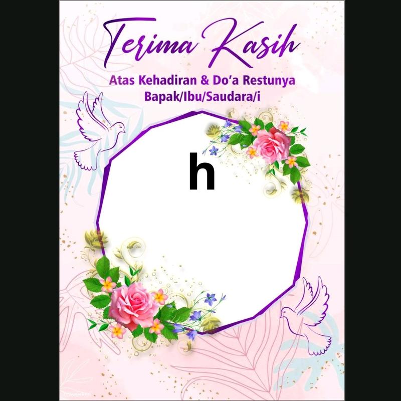 Kartu ucapan terimkasih suvenir pernikahan Cards 8